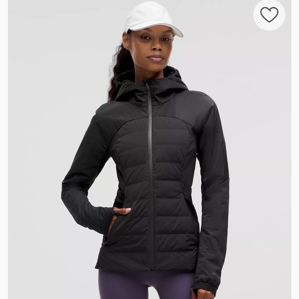 Lululemon Down For It All Pullover Jacket Black Size 6